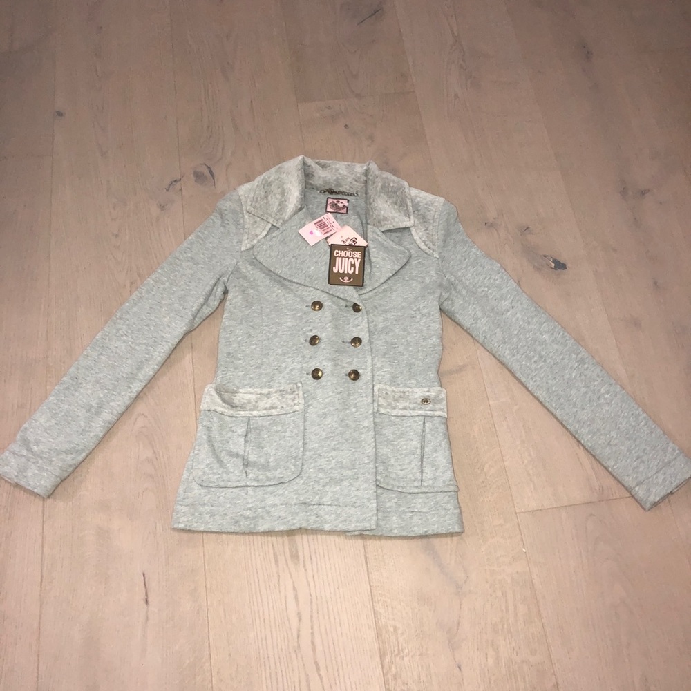 Juicy couture
Heather grey brclt slv peacoat